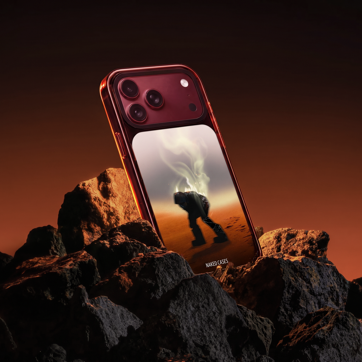 AFTERIMAGE — Collection 01 Naked iPhone case, environmental photograph.