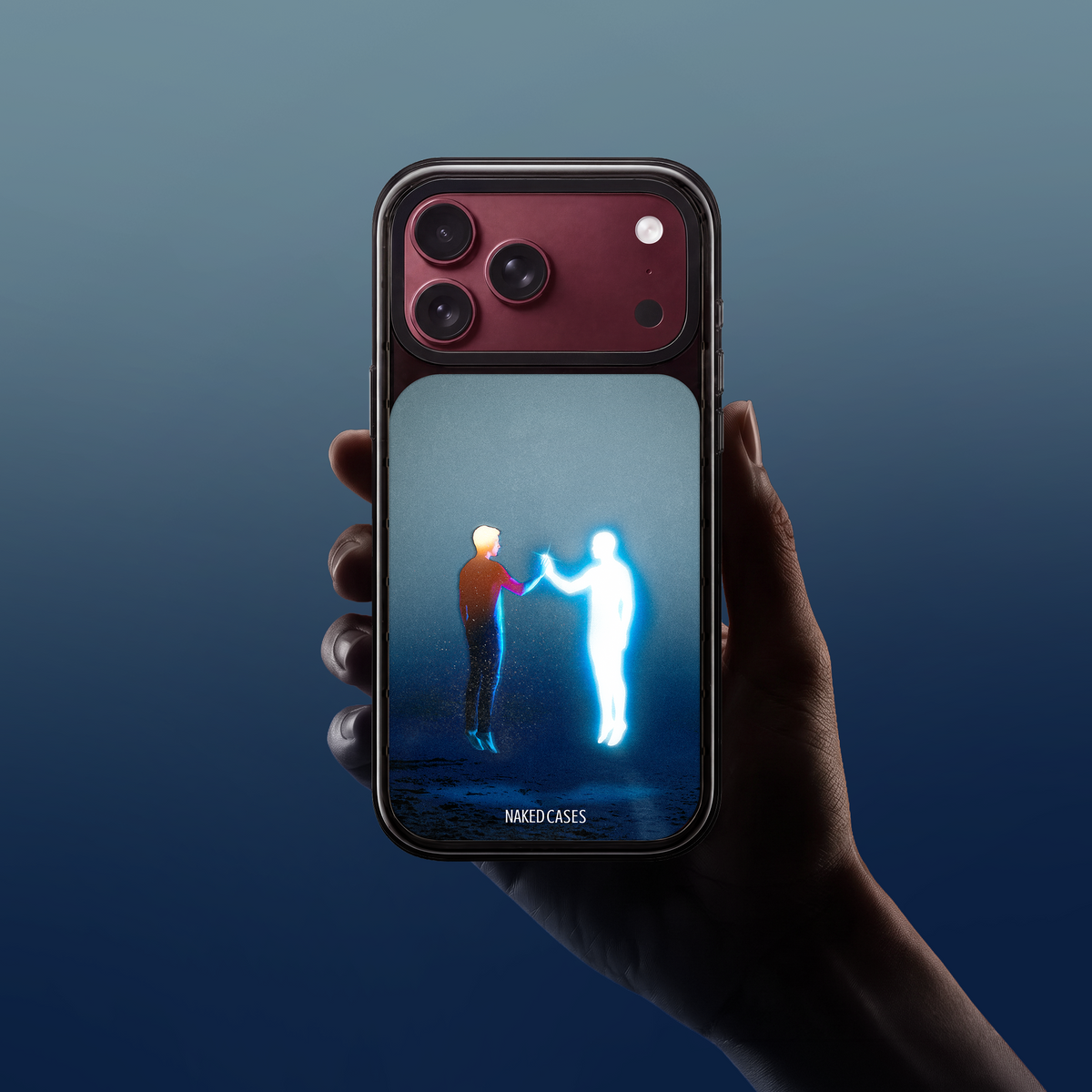 PROFOUND — Collection 01 Naked iPhone case, held in hand.